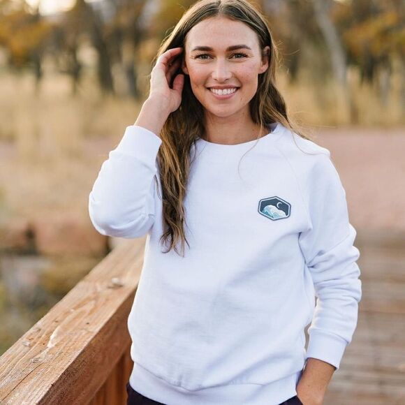 ZYIA Sweaters - ZYIA Mountain Patch Crewneck